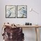 Stupell Industries White Egret Blue Heron 2 pc Framed Floater Canvas Wall Art Set Design by Yvette St. Amant